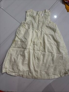 Chloe chic Pale Yellow Cotton Summer Dress for girls